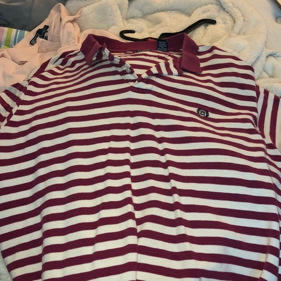 Chaps Striped Collared Polo Shirt - Picture 1 of 3